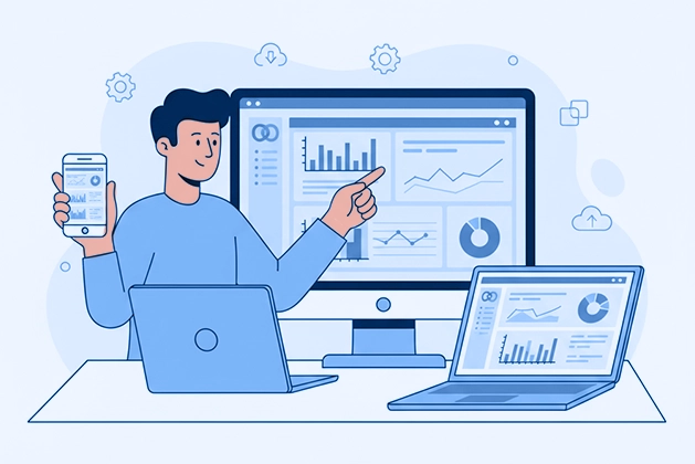 Hire a Power BI consultant to create dashboards on desktop, laptop, and mobile screens.